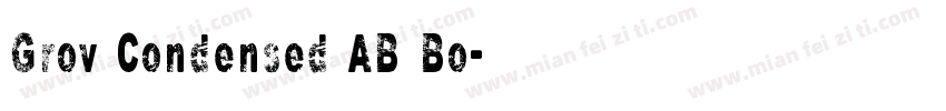 Grov Condensed AB Bo字体转换